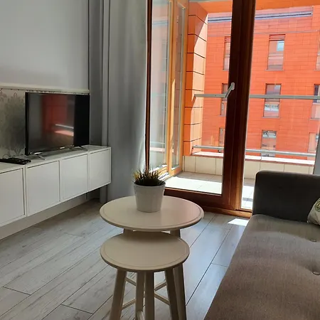 Aurora Apartament Z Balkonem Lägenhet Gdańsk